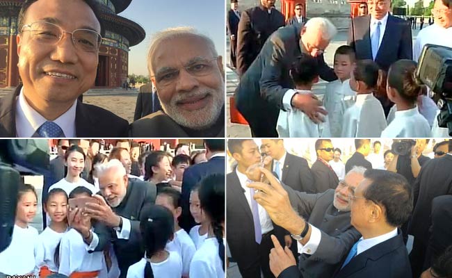Modi Charms Chinese Kids With Selfies, But At Home...