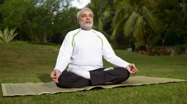 Modi's Yoga Drive Takes Aim at Bad Habits and Bellies of India's Capital