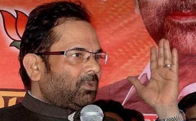 'For Terrorist Like Osama, Sonia Gandhi Would Cry All Night': Minister Mukhtar Abbas Naqvi