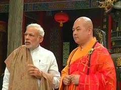 PM Narendra Modi Visits Ancient Buddhist Temple in Xi'an