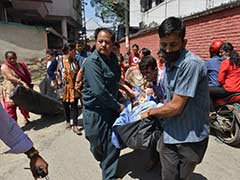 Buildings Down, Bodies Recovered in Chautara, Nepal, After Earthquake