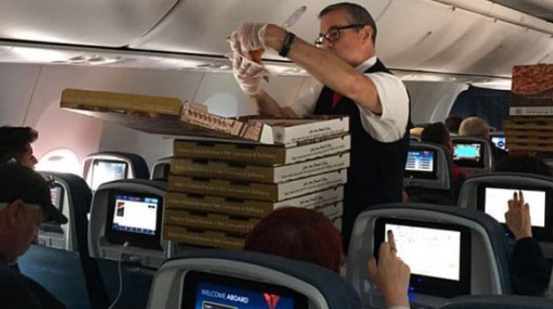 Job Well Done: Pilot Orders Pizzas to Calm Angry Passengers on a Delayed Flight