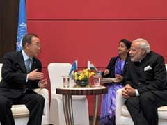 PM Modi Meets UN Chief Ban Ki-Moon in South Korea