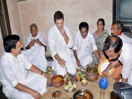 Rahul Gandhi Enjoys 'Tasty Fish' Lunch at Fisherman's House in Kerala Rahul Gandhi Enjoys 'Tasty Fish' Lunch at Fisherman's House in Kerala