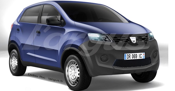 Renault Kayou aka XBA Small Car Rendered