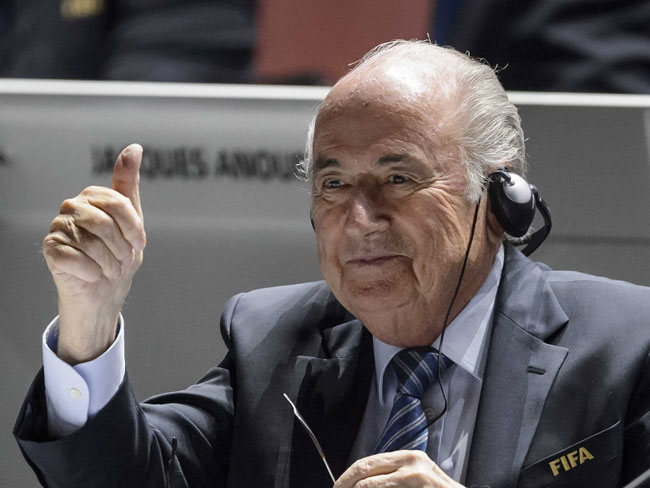 फीफा के पांचवीं बार अध्यक्ष चुने गए ब्लेटर