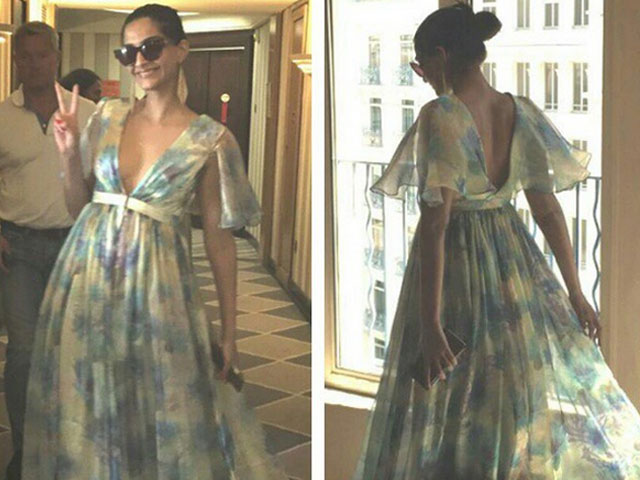 Cannes 2015: Sonam Kapoor Delights in Floral Dress on Day 5
