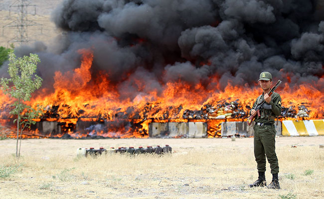 Iran Burns 100 Tonnes of Drugs for Anti-Drugs Meeting