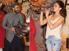 At Aamir Khan's Party, Deepika and Ranveer Blow <i>PK</i> Trumpets