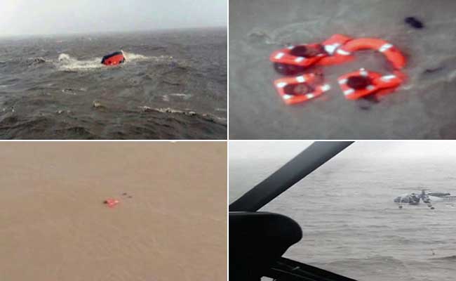 Navy Rescues Sailors After Ship Sinks Off Mumbai
