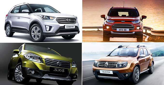 Hyundai Creta vs Maruti Suzuki S-Cross vs Renault Duster vs Ford EcoSport: Specifications Comparison