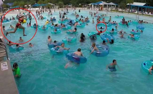 Viral: Swimmers Didn't Notice Child Was Drowning in Pool. Thankfully, Lifeguard Did