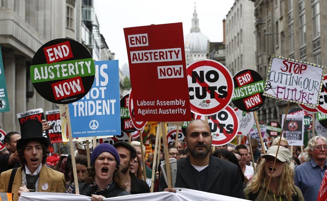 Thousands Join Anti-Austerity March in Britain