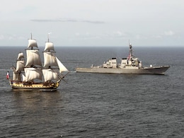Replica of Revolutionary French Ship Arrives in US Replica of Revolutionary French Ship Arrives in US