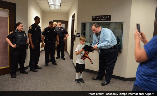 Little Boy Loses Stuffed Tiger at Airport, Gets Him Back Later with Photos of 'Adventure'