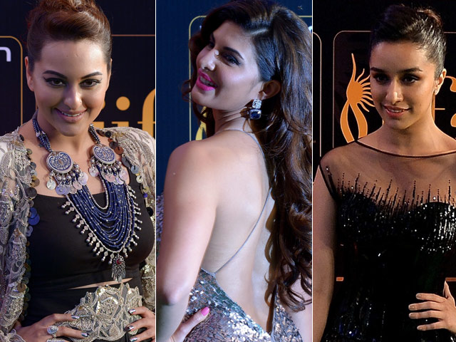 At IIFA Rocks, Sonakshi, Jacqueline, Shraddha Add Glitter to the Green Carpet