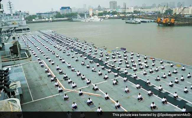 Defence Forces Celebrate International Yoga Day From Siachen to South China Sea