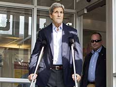 John Kerry Only Taking Tylenol for Broken Leg