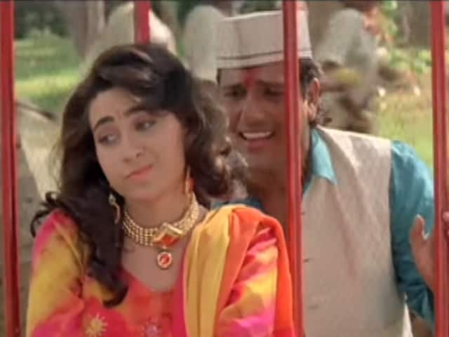 Govinda and Karisma Kapoor Painting 