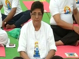 Kiran Bedi Really Stretches It, Says Mass Yoga Session Brought Rain Kiran Bedi Really Stretches It, Says Mass Yoga Session Brought Rain