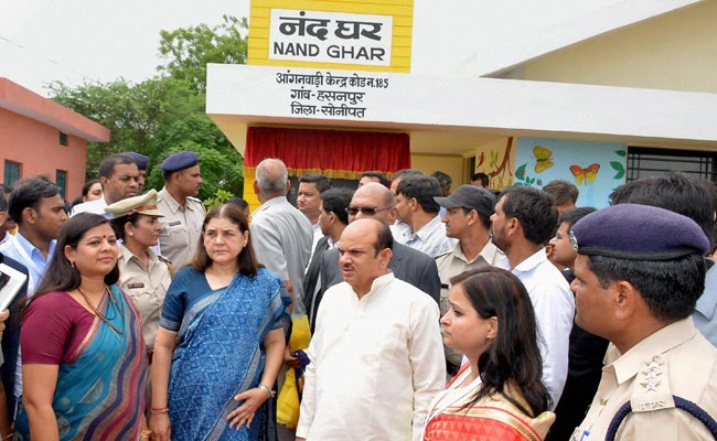 Union Minister Maneka Gandhi Launches First Modernised Anganwadi Centre in Sonepat