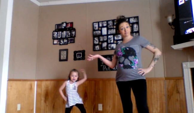 This Awesome Dance-Off Featuring Little Girl and Her Pregnant Mom is Going Viral