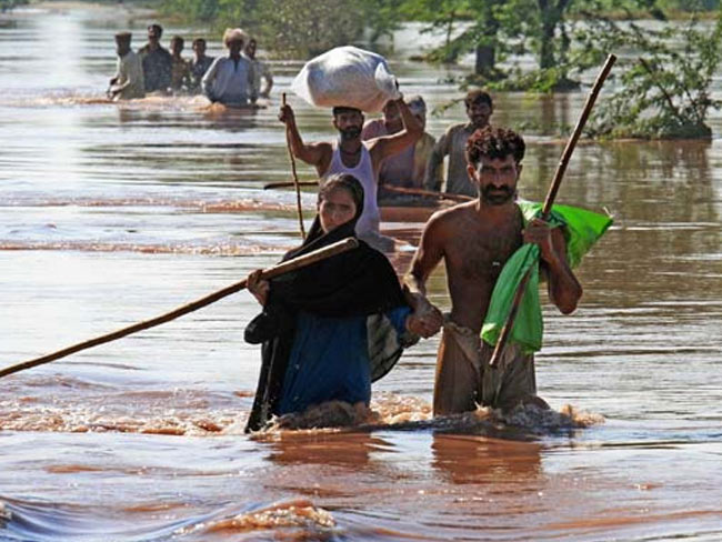 पाकिस्तान में बाढ़ से नौ लोगों की मौत