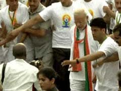 On Yoga Day, School Children Joyous Over Meeting PM Narendra Modi at Rajpath