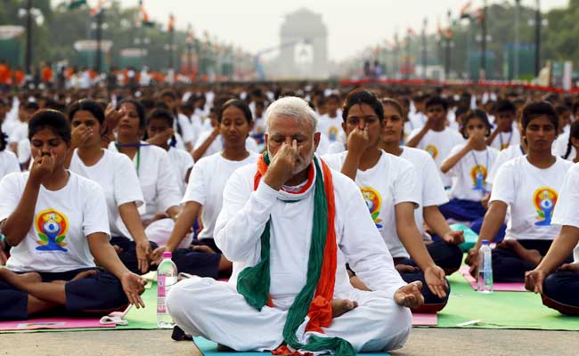 Yoga Day celebration at UN headquarters create a Guinness World record