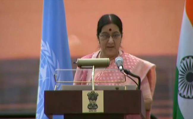 Sushma Swaraj, UN Chief  Ban Ki-moon Discusses Several Regional Issues in New York