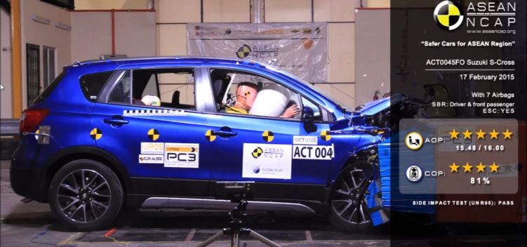 Suzuki S-Cross Receives 5-Star Safety Rating