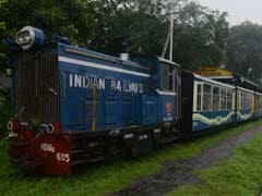 Rain Brings Darjeeling Toy Train to a Halt