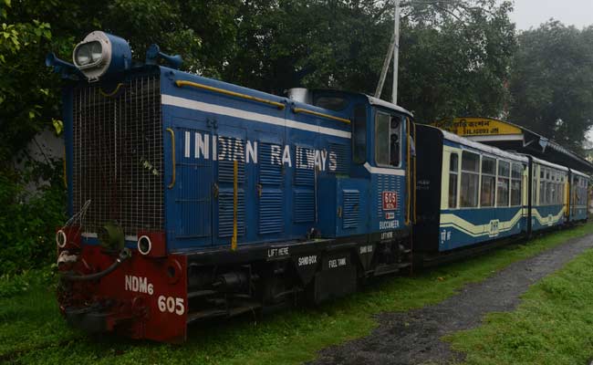 Rain Brings Darjeeling Toy Train to a Halt