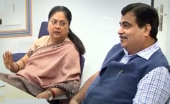 Nitin Gadkari Meeting Gives Vasundhara Raje What She's Been Looking For