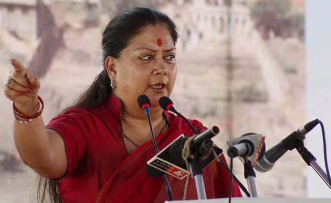 Will Provide 1.20 Lakh New Jobs in Rajasthan: Chief Minister Vasundhara Raje