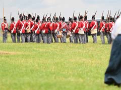Army of History Buffs Re-Enact Waterloo