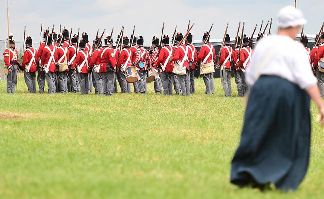Army of History Buffs Re-Enact Waterloo