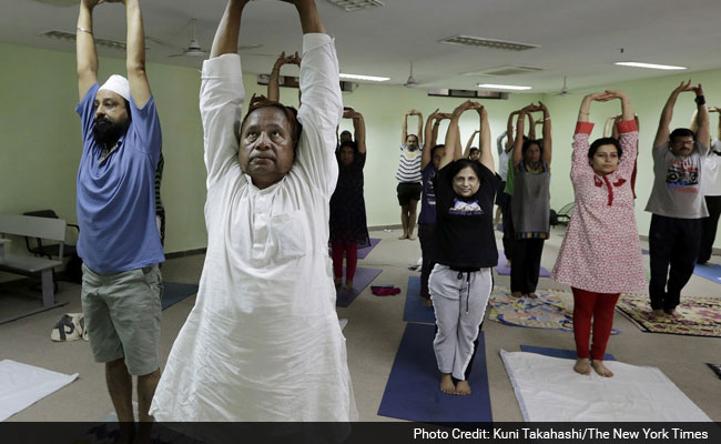 PM Modi's Yoga Drive Takes Aim at Bad Habits and Bellies of India's Capital