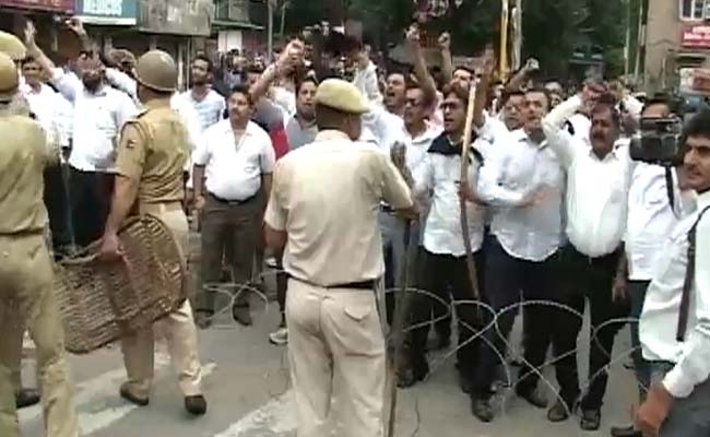 Clashes Break Out In Jammu Over Demand for AIIMS