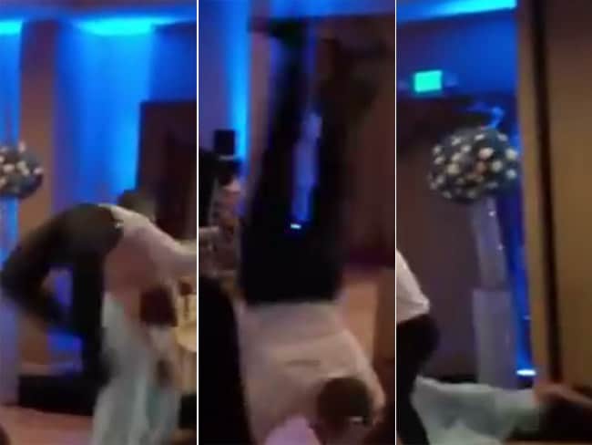 कुछ यूं कैमरे में क़ैद हुआ, शादी के दौरान डांसफ्लोर का 'Oops Moment'