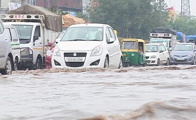 Delhi Comes To A Standstill After Rains All Day