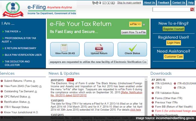 Blackmoney: E-Filing Link to Declare Illegal Assets Launched