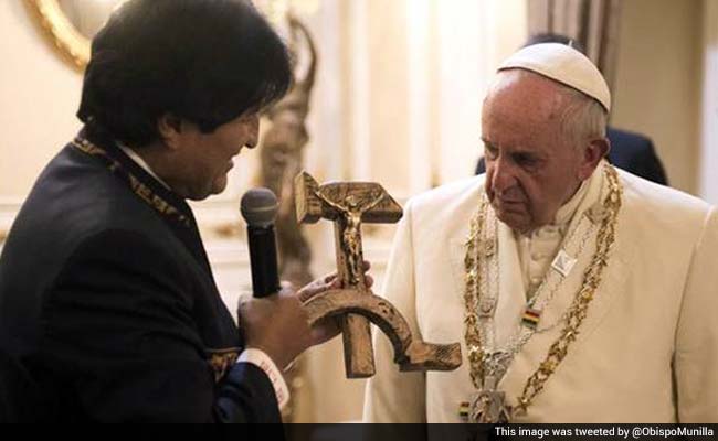 Bolivian 'Communist Crucifix' Gift to Pope Francis Surprises Vatican