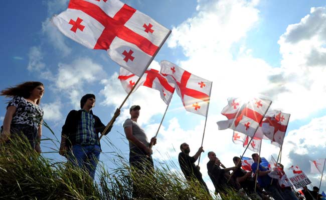 Thousands Rally in Georgia Against Russian Presence in Breakaway Regions