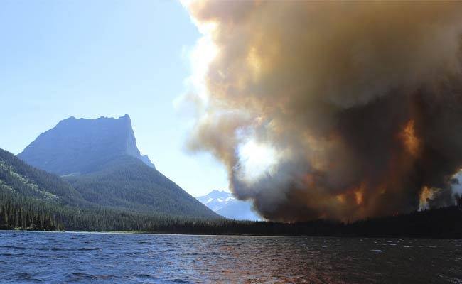 Wildfire at Montana's Glacier National Park Rages for Fourth day