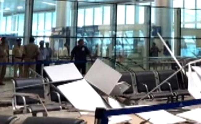 2 Injured as False Ceiling Collapses at Goa Airport