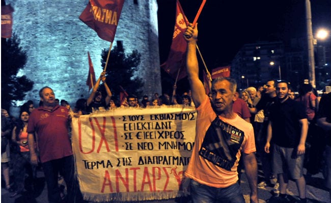 Scenes of Joy as Greece's 'No' Voters Celebrate Victory