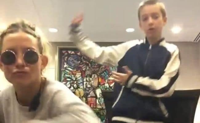 Kate Hudson's Dance Video with Son at Airport Goes Viral