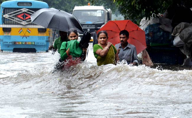 Knee-High Water After Overnight Rain Drowns Kolkata's Roads