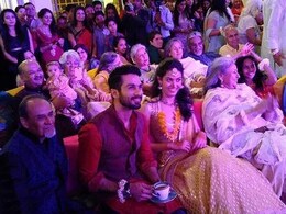 Shahid, Mira's <i>Sangeet</i>: The Bride Wore an Anita Dongre <I>Lehenga</i> Shahid, Mira's <i>Sangeet</i>: The Bride Wore an Anita Dongre <I>Lehenga</i>
